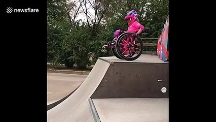 Talented six-year-old girl in wheelchair is WCMX rising star