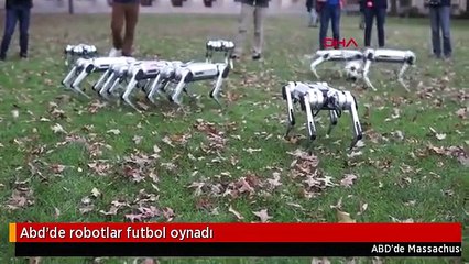 Abd'de robotlar futbol oynadı