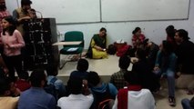 Dr. Vandana Mishra, Associate Dean of Students held captive by some JNU student