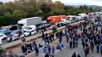 El 'Tsunami' separatista concluye los cortes en autopistas tras dar por alcanzados sus objetivos
