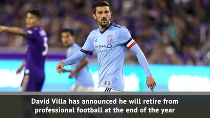 David Villa to retire from football