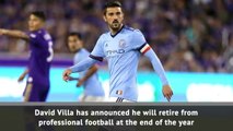 David Villa to retire from football