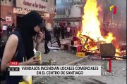 Chile: actos violentos marcaron protestas de este martes