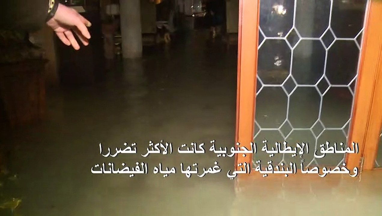 امطار غزيرة تهطل على ايطاليا وفيضانات في البندقية