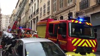 Marseille : incendie en cours dans un appartement rue Balthazar Dieudé (1er)