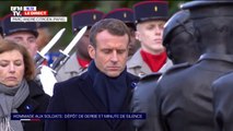 11-Novembre: Emmanuel Macron rend hommage aux soldats morts en opérations extérieures