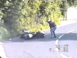 Faces -of death -Motorcycle Accident (The guy shouldn't be a
