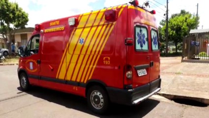 Idoso fica ferido em batida entre duas motos