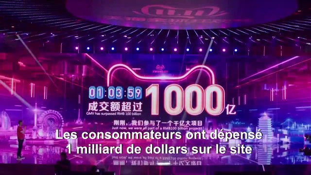 Soldes: les Chinois dépensent 1 milliard de dollars en 68 secondes sur Alibaba
