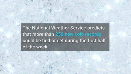 Arctic blast could shatter hundreds of records as it sweeps the nation