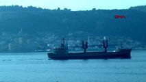 Çanakkale rus askeri kargo gemisi, çanakkale boğazı'ndan marmara denizi'ne doğru yol aldı