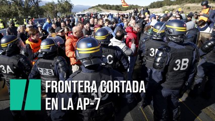 Tsunami Democràtic corta la frontera con Francia en La Jonquera