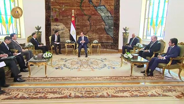 السيسي يستقبل عضو اللجنة المركزية للحزب الشيوعي الصيني