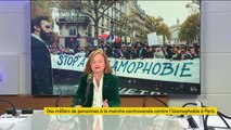 Étoile jaune dans la manifestation contre l'islamophobie : 