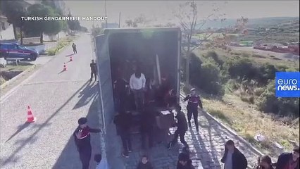 Turkey stops truck carrying 82 migrants bound for Europe