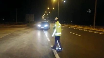 Emniyet Müdürlüğünden sürücülere "uyandırma" uygulaması