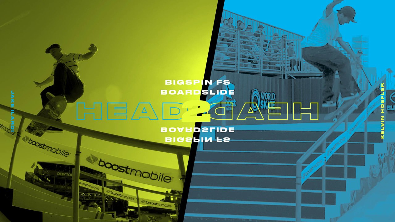 Head 2 Head: Jake Ilardi Vs Kelvin Hoefler Bigspin Frontside Boardslide