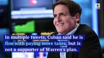 Mark Cuban Calls Elizabeth Warren's Wealth Tax Plan 'Unrealistic'