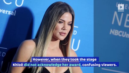 Khloé Kardashian Had ‘No Idea’ She Won a People’s Choice Award
