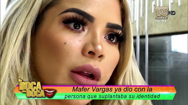 Mafer Vargas asegura que se enteró de quién se hacía pasar por ella en redes sociales