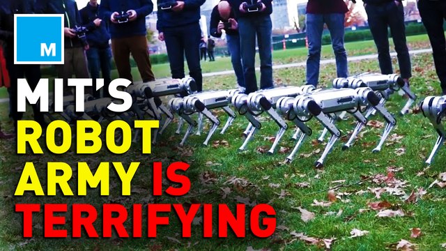 MIT releases eerie video of their robot army training