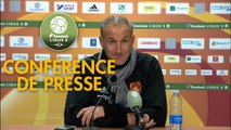 Conférence de presse Rodez Aveyron Football - RC Lens (1-2) : Laurent PEYRELADE (RAF) - Philippe  MONTANIER (RCL) - 2019/2020