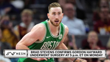 Brad Stevens Confirms Gordon Hayward Underwent Hand Surgery