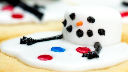 Melted Snowman Cookies