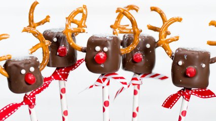 Marshmallow Reindeer Pops