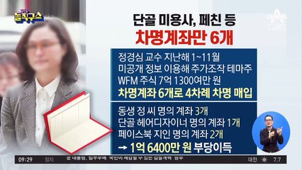 정경심 차명투자 790건…14개 혐의 구속기소