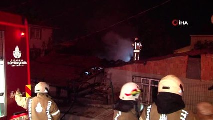 Gecekondu yangını itfaiyeyi seferber etti