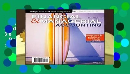 Full Version  Financial and Managerial Accounting, 3e WileyPLUS + Loose-leaf  Best Sellers Rank :
