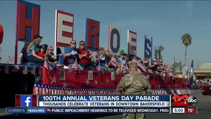 Download Video: Celebrating those who served at the 100th annual Veterans Day parade