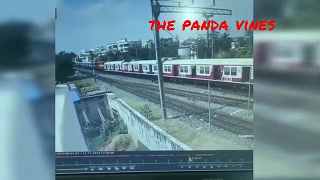 Falaknuma MMTS train collided with express train at kacheguda railway station in Hyderabad