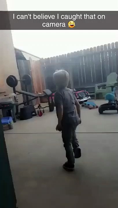 Little Boy Spins And Falls On The Floor