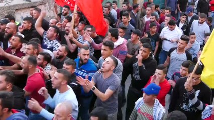 İsrail güçlerinin şehit ettiği Filistinli genç son yolculuğuna uğurlandı