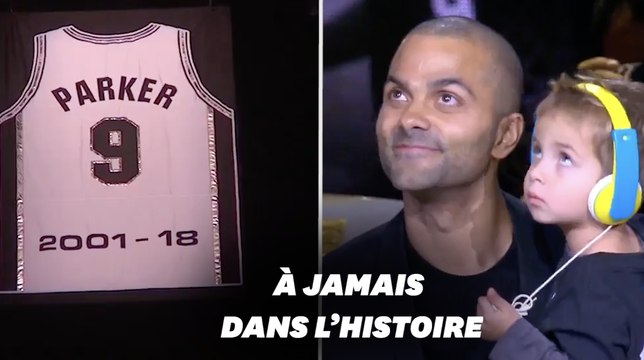 Le maillot de Tony Parker aux Spurs de San Antonio a été retiré