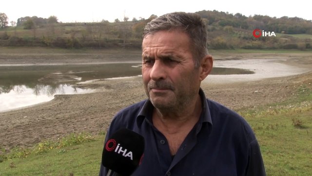 Ütük Göleti'nde su seviyesi yüzde 80 azaldı...Bataklığa dönen gölet tedirgin ediyor