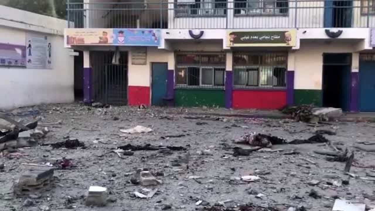 - Gazze'de İsrail saldırısı nedeniyle BM okulu ağır hasar gördü
