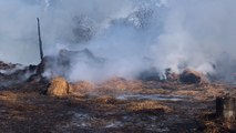 Un bâtiment agricole détruit par le feu