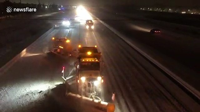 Snow ploughs clear highway as significant snowfall hits Ontario