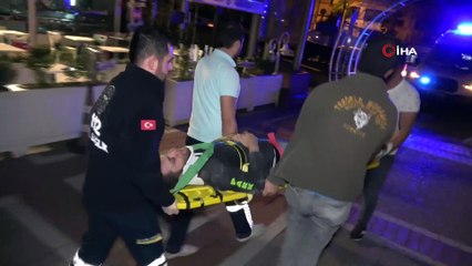 Mağaza tadilatında çalışan genç işçi yüksekten düşerek yaralandı