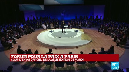 REPLAY - Discours d'Emmanuel MACRON lors de la 2e édition du Forum sur la paix