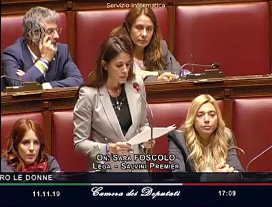 Sara Foscolo - La #Lega non smetterà mai di lottare contro la violenza sulle donne (11.11.19)