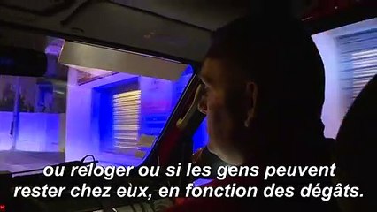 Séisme: les pompiers inspectent les bâtiments