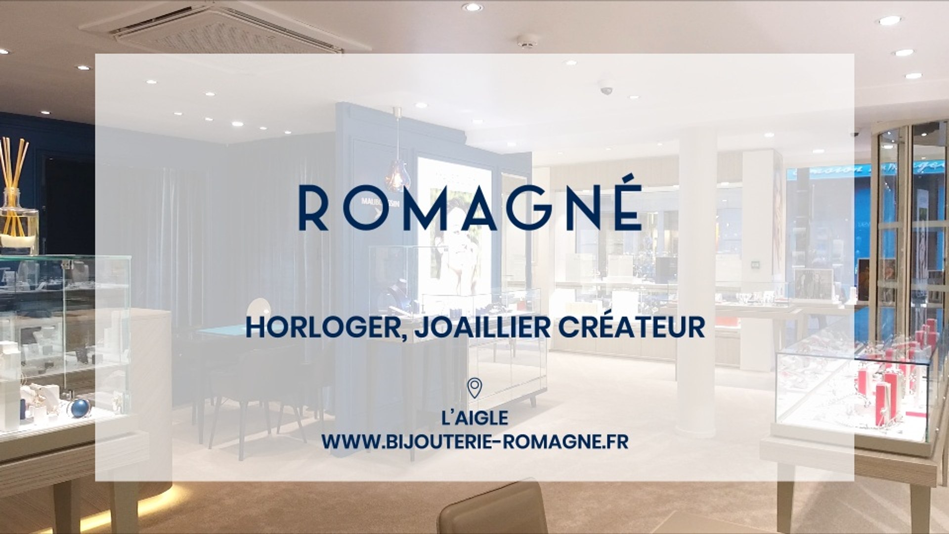 Bijouterie Romagné, Joailler créateur, horloger à l'Aigle. - Vidéo  Dailymotion