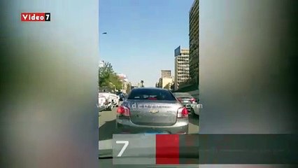 زحام مروري بمنطقة الإسعاف وشارع رمسيس