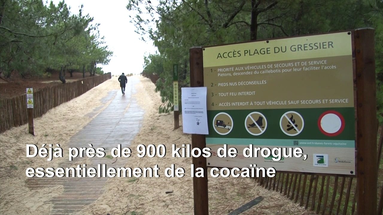 Près de 900 kg de drogue récupérés sur le littoral atlantique