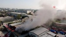 Tuzla'da fabrika yangını: 1 kişi dumandan etkilendi