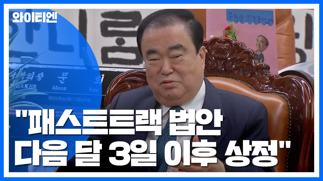 문희상 "패스트트랙 법안 다음 달 3일 이후 상정"...한국당 "통과되면 총사퇴" /...